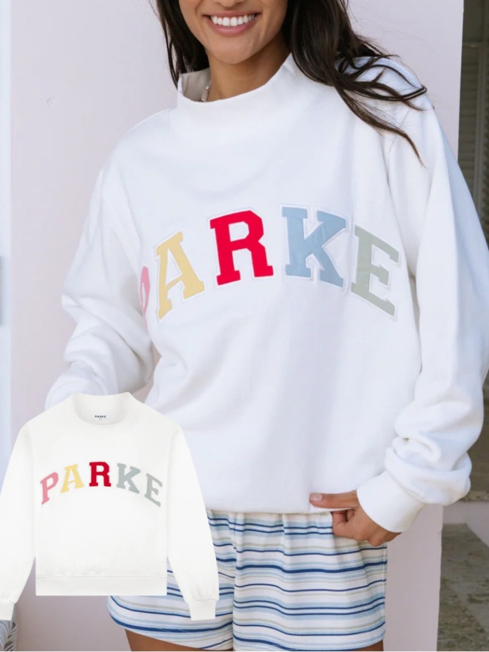 PARKE Paradise mockneck